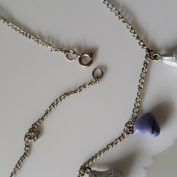 NWOT Hershey Kisses Hearts Charm Silver Necklace HFC - Picture 8 of 8